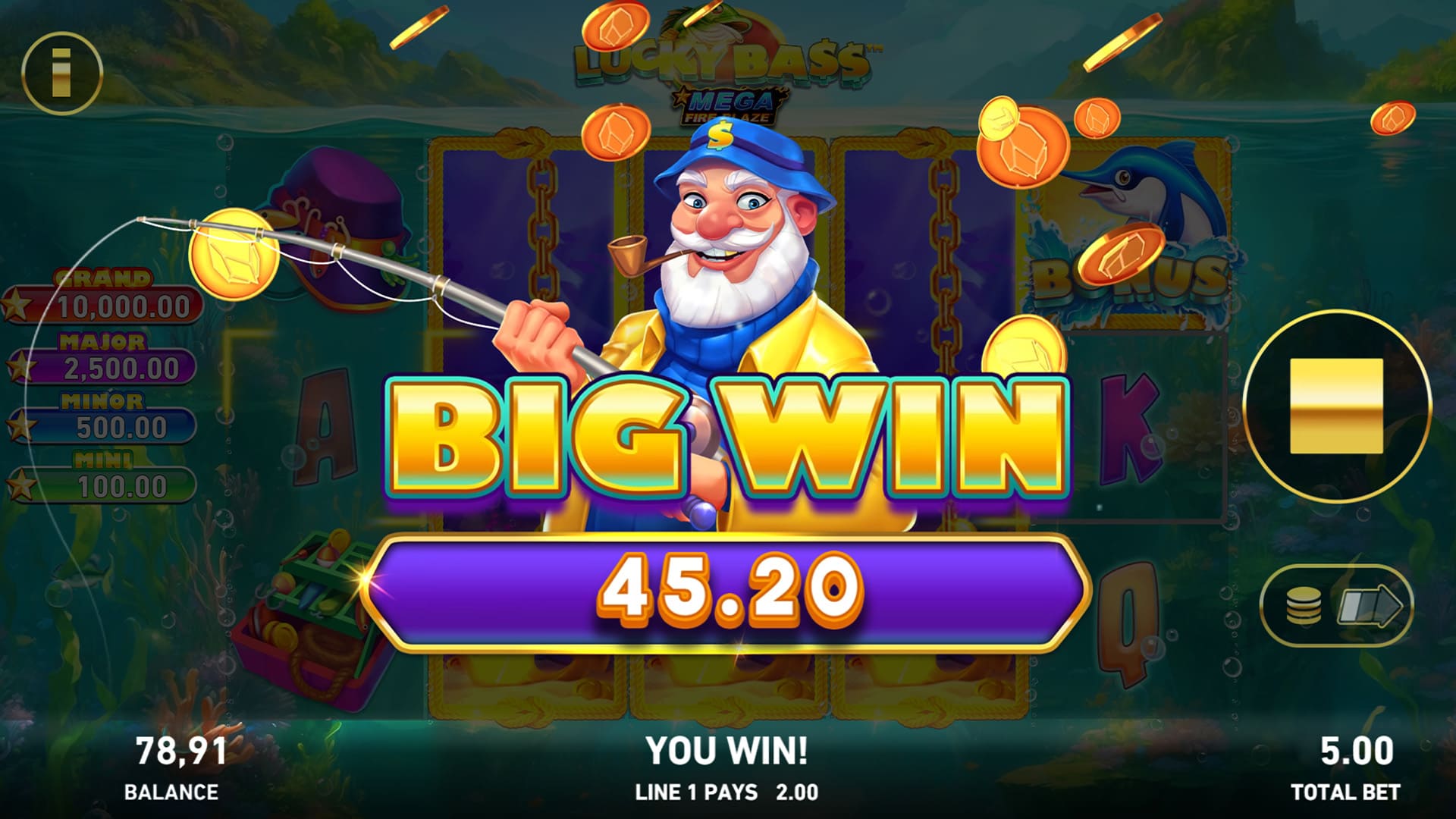 Mega Fire Blaze: Lucky Bass